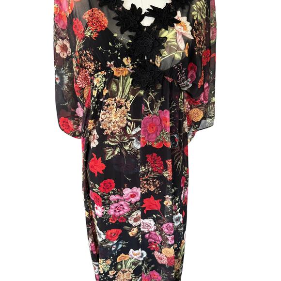 Farm Rio Anthropologie Laina Floral Boho Maxi Dress‎ Size XS - Picture 6 of 13